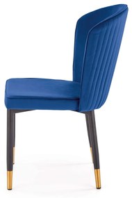 Scaun K446 Velvet Bleumarin – l51 x A55 x h86 cm
