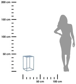 Suport de flori 40x24 cm albastru