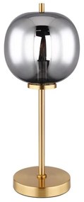 Veioza, lampa de masa design modern Blacky I negru mat, alama