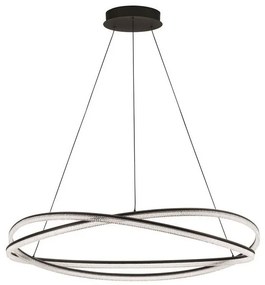 Lustra LED CCT moderna cu telecomanda OPEHLIA negru