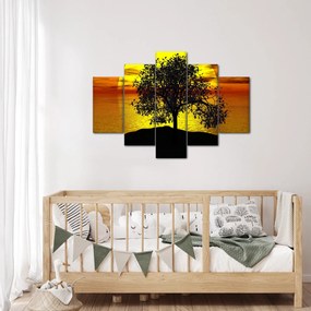 Tablou - Silueta copacilor (150x105 cm)