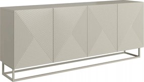 Comodă Asha 200 cm cu patru uși - casmir / cadru casmir