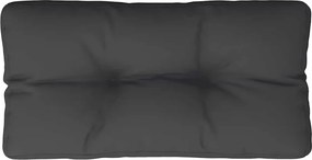 vidaXL Pernă de paleți, negru, 80x40x12 cm, material textil