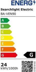 Aplica LED baie IP44 design liniar Venti 90