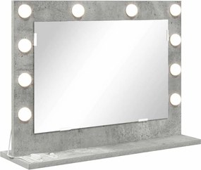 vidaXL Oglindă de toaletă Dreptunghiular Gri din beton 60 x 45 x 18 cm