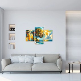 Tablou - Casă cu portocale I. (90x60 cm)