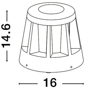 Mini stalp LED pentru iluminat exterior IP65 STARK