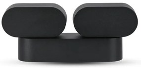 LED lampă flexibilă de perete exterior 2xLED/12W/230V IP65 negru