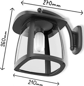 Viking - Aplica solară de perete LED dimabilă/2W/3,7V IP54 4000K 2000 mAh