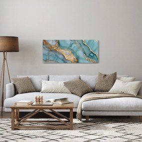 Tablou - Marmură turcoaz (120x50 cm)