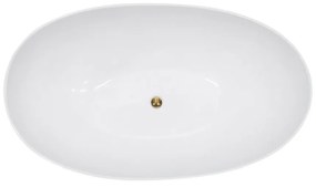 Cada baie freestanding Besco Siya, 172x100 cm, alb mat Alb mat