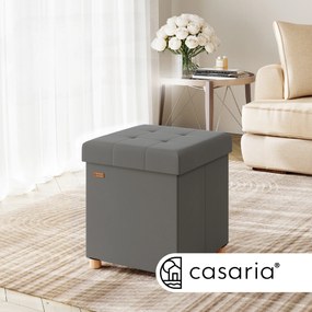 Deuba Taburet cu spațiu de depozitare 42x38x38 cm - antracit
