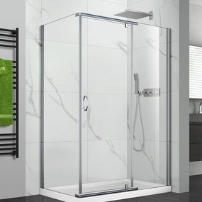 Cabina dus sticla securizata cu usa batanta 100x80 cm Mediterraneo Catania 1000x800 mm