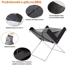 Grătar portabil pliabil - GRILLOMATE