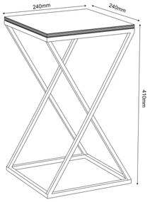 Suport de flori 40x24 cm alb