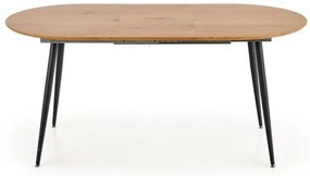 Masă de dining BALNOR, stejar/negru