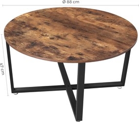 OFERTA Masuta de cafea maro TAYLOR 88x88 cm II. calitate