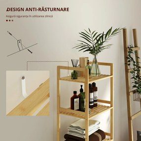 HOMCOM Masă extensibilă 140-180x80cm, albă, pentru 6-8 persoane, pentru spații mici | Aosom Romania