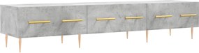 vidaXL Comodă TV, gri beton, 150x36x30 cm, lemn prelucrat