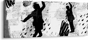 Tablou - Artă stradală - zarvă (120x50 cm)