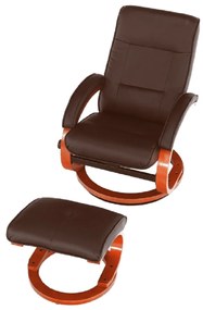 Scaun relaxant reglabil, maro închis, RYAN