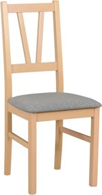 Scaun FILO, stejar sonoma/gri, stofa clasica/lemn, 43x50x94 cm