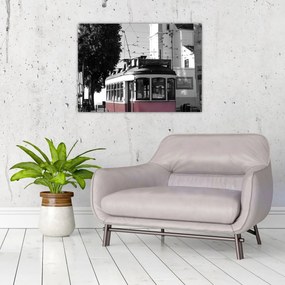 Tablou pe sticlă - Tramvaiul (70x50 cm)