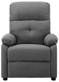 3073812 vidaXL Fotoliu de masaj rabatabil electric, gri deschis, textil