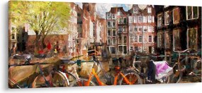 Tablou - Amsterdam, pictură (120x50 cm)
