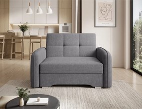 Canapea extensibila cu un loc, 102x109x84 cm, Laine 1, Eltap (Culoare: Bej deschis / Poco 7)