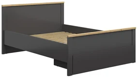Pat matrimonial 140 cm Hesen LOZ1S/140 (grafit + Stejar artisan). Promo -18%. 1062511
