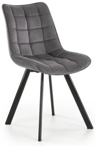 Scaun de bucaterie Jordan, gri/negru