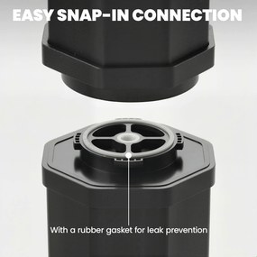 Outsunny Duș solar 60 L duș de grădină cu cap de ploaie reglabil, robinet, temperatură ajustabilă | Aosom Romania