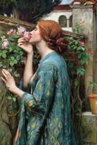 Reproducere The Soul of The Rose (Vintage Female Portrait) - John William Waterhouse, (26.7 x 40 cm)