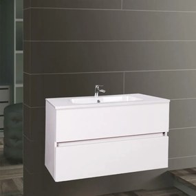 Unitate de toaletă cu 2 sertare Elois White 80