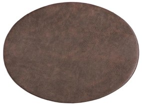 Suport farfurie din imitație de piele ZicZac Troja, 33 x 45 cm, maro închis