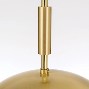 Lustra, Pendul realizat manual ARTDESIGN 30cm, alama mat/ alb opac