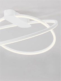 Lustra LED aplicata design modern minimalist KIKLOS alb