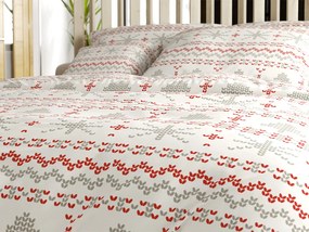 Lenjerie de pat din bumbac NORDIC JOY albă Dimensiune lenjerie de pat: 70 x 90 cm | 140 x 200 cm