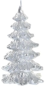 Lumanare Winter Tree argintie 11 cm