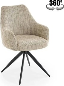 Scaun K564, bej/negru, stofa clasica/otel, 60x63x87 cm