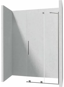 Paravan de dus Walk-in Deante Prizma titan 90x195 cm