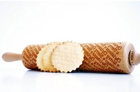 Sucitor din lemn cu detalii de Crăciun în relief Valek Merry Christmass