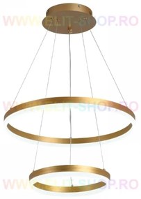 Lustra LED Cu Telecomanda, Elit's Esn1719-500-GD, 102W
