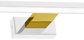 Corp de iluminat LED pentru oglindă de baie SHINE, 13,8 W, 230 V, 60 cm, IP44, alb/auriu