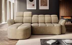 Colțar lemn masiv extensibil Beneth 301×185 cm Personalizabil - Stânga, Space 40