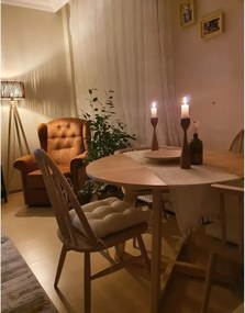 Masa rotund  dining din lemn  Homs, seria A-620,90 x 75 cm,30176