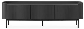 Comodă TV neagră 180x55x40 cm Willa – MOME