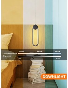 Lustră LED dimabilă pe cablu Immax NEO 07232L LITE OVALE LED/22W/230V Wi-Fi Tuya + telecomandă