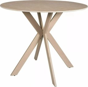 Masa rotunda Talia travertin bej mat/cașmir 90/h73 cm